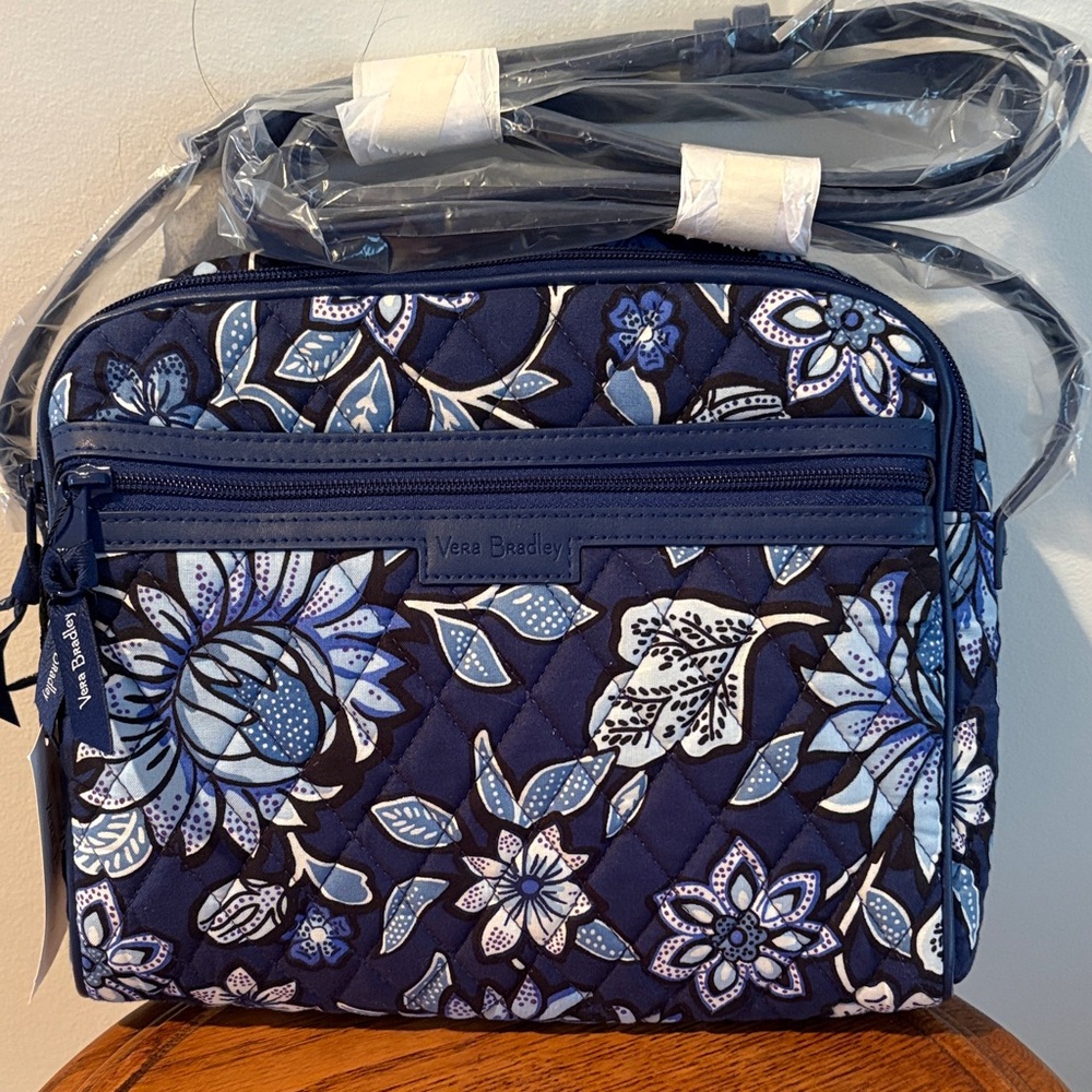 Tropics Tapestry Trimmed Crossbody Bag